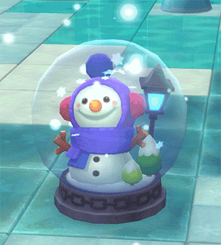 비석 배지 : 눈사람 스노우볼