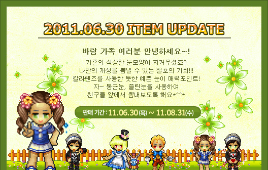 2011.06.30 아이템 업데이트
